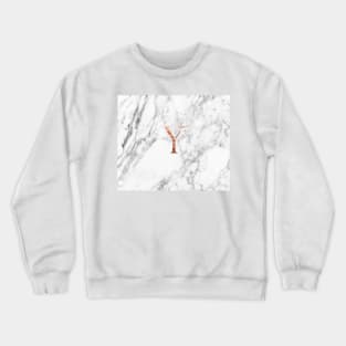 Monogram rose gold marble Y Crewneck Sweatshirt